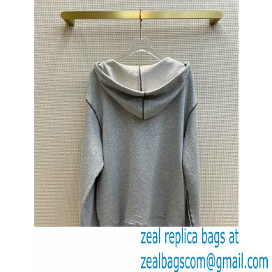 prada 2021 FW TRIANGLE HOODIE GRAY - Click Image to Close