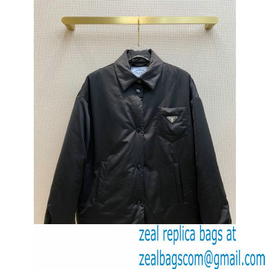 prada NYLON DOWN JACKET BLACK 2021