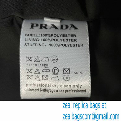 prada NYLON DOWN JACKET BLACK 2021