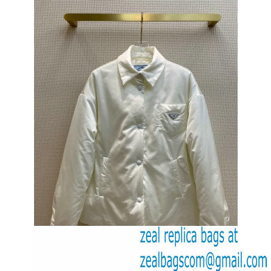 prada NYLON DOWN JACKET WHITE 2021