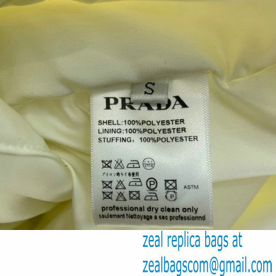 prada NYLON DOWN JACKET WHITE 2021 - Click Image to Close