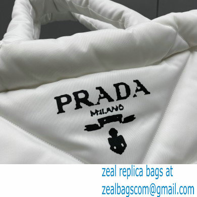 prada Padded Re-Nylon tote bag 2VG082 white 2021