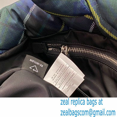 prada Padded green plaid Re-Nylon tote bag 2VG082 2021