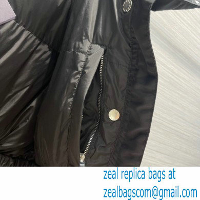 prada Re-Nylon gabardine puffer coat BLACK 2021