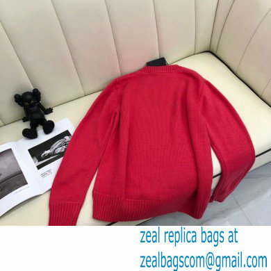 prada logo cashmere sweater pink 2021