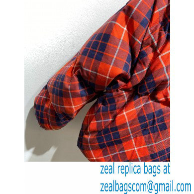 prada plaid puffer jacket RED 2021 - Click Image to Close