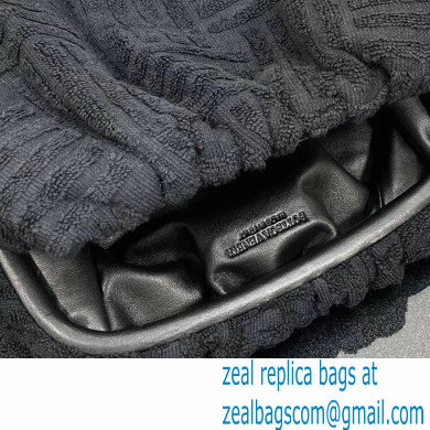 Bottega Veneta Cotton Sponge Clutch Pouch Bag Black 2021