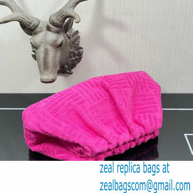 Bottega Veneta Cotton Sponge Clutch Pouch Bag Fuchsia 2021 - Click Image to Close