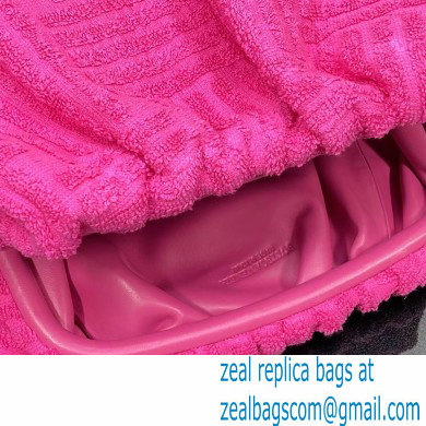 Bottega Veneta Cotton Sponge Clutch Pouch Bag Fuchsia 2021