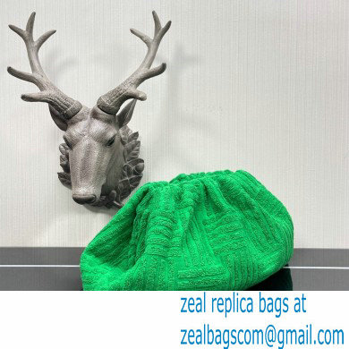 Bottega Veneta Cotton Sponge Clutch Pouch Bag Green 2021 - Click Image to Close