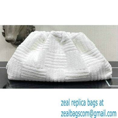 Bottega Veneta Cotton Sponge Clutch Pouch Bag White 2021 - Click Image to Close