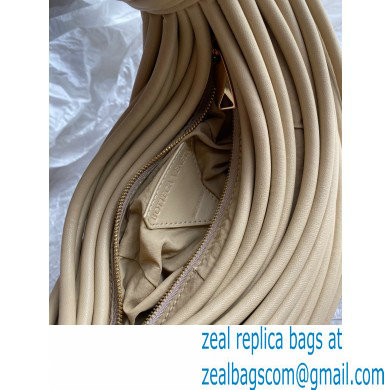 Bottega Veneta Double Knot Mini Tubular Leather Top Handle Bag Apricot 2021 - Click Image to Close