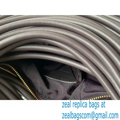Bottega Veneta Double Knot Mini Tubular Leather Top Handle Bag Coffee 2021 - Click Image to Close