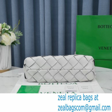 Bottega Veneta Intrecciato Leather Cabat Tote Bag White 2021