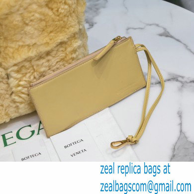 Bottega Veneta Intrecciato Shearling Arco Tote Bag Apricot 2021