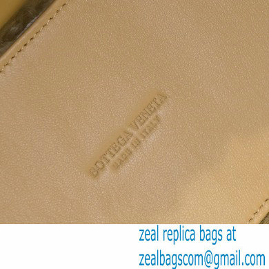 Bottega Veneta Intrecciato Shearling Arco Tote Bag Apricot 2021