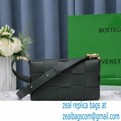 Bottega Veneta Intreccio Cassette Cross-body Bag Grained Leather Dark Green 2021