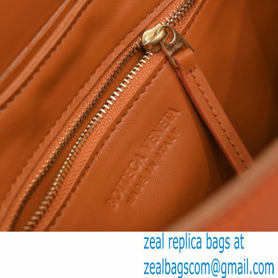 Bottega Veneta Intreccio Cassette Cross-body Bag Grained Leather Orange 2021