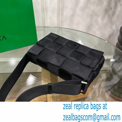 Bottega Veneta Intreccio Cassette Cross-body Bag Webbing Black 2021 - Click Image to Close