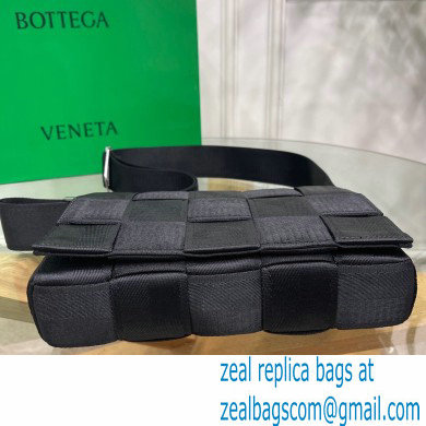 Bottega Veneta Intreccio Cassette Cross-body Bag Webbing Black 2021 - Click Image to Close