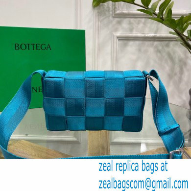 Bottega Veneta Intreccio Cassette Cross-body Bag Webbing Blue 2021 - Click Image to Close