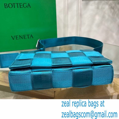 Bottega Veneta Intreccio Cassette Cross-body Bag Webbing Blue 2021