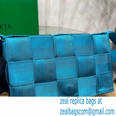 Bottega Veneta Intreccio Cassette Cross-body Bag Webbing Blue 2021 - Click Image to Close