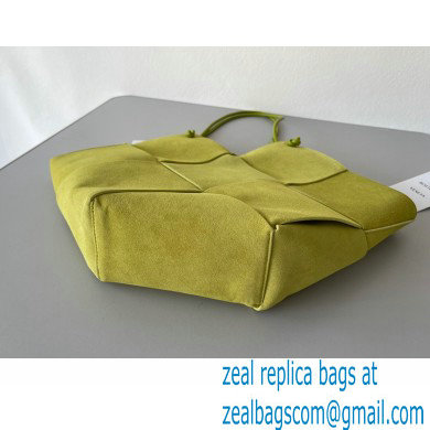 Bottega Veneta Large Intrecciato Suede Tote Bag Kiwi Green 2021 - Click Image to Close