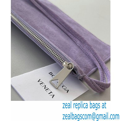 Bottega Veneta Large Intrecciato Suede Tote Bag Lilac 2021