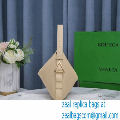 Bottega Veneta Leather Cradle Shoulder Bag Apricot 2021