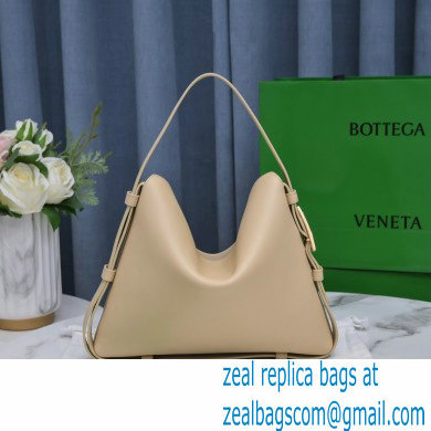 Bottega Veneta Leather Cradle Shoulder Bag Apricot 2021 - Click Image to Close