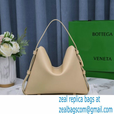 Bottega Veneta Leather Cradle Shoulder Bag Apricot 2021