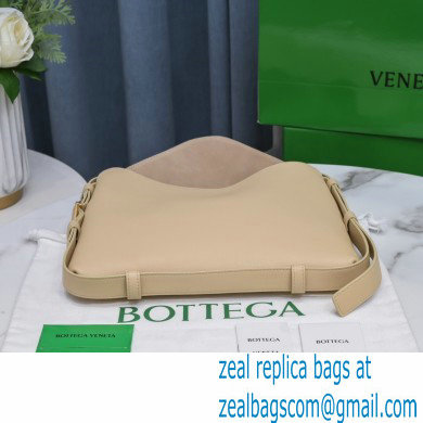 Bottega Veneta Leather Cradle Shoulder Bag Apricot 2021