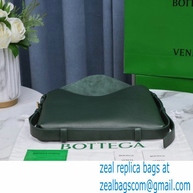 Bottega Veneta Leather Cradle Shoulder Bag Dark Green 2021 - Click Image to Close