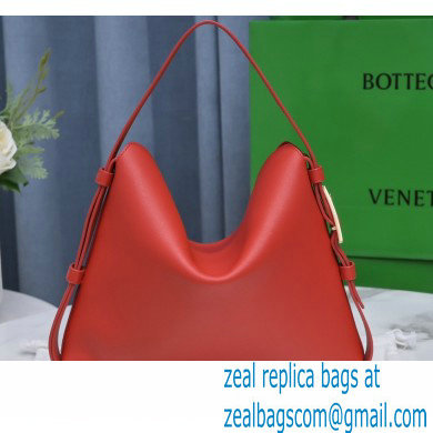 Bottega Veneta Leather Cradle Shoulder Bag Red 2021 - Click Image to Close