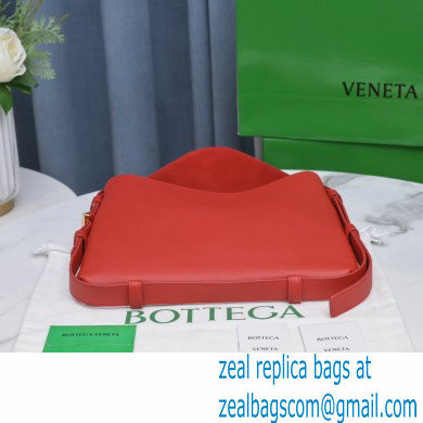 Bottega Veneta Leather Cradle Shoulder Bag Red 2021 - Click Image to Close