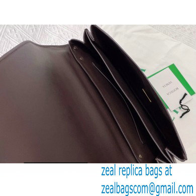 Bottega Veneta Mount Medium Leather Envelope Bag Coffee 2021