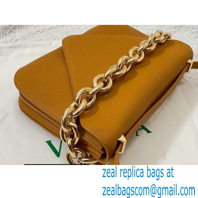 Bottega Veneta Mount Medium Leather Envelope Bag Grained Cob 2021 - Click Image to Close