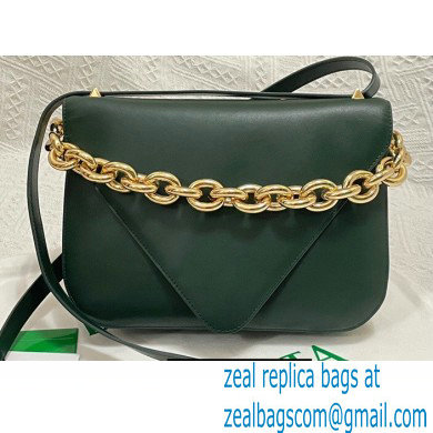 Bottega Veneta Mount Medium Leather Envelope Bag Raintree Green 2021 - Click Image to Close