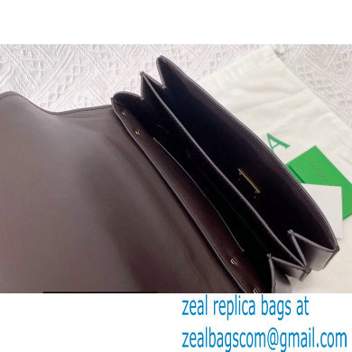 Bottega Veneta Mount Small Leather Envelope Bag Coffee 2021 - Click Image to Close