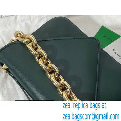 Bottega Veneta Mount Small Leather Envelope Bag Raintree Green 2021 - Click Image to Close