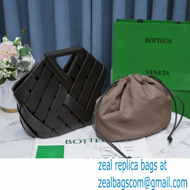 Bottega Veneta Point Intrecciato Leather Top Handle Medium Basket Bag Coffee 2021