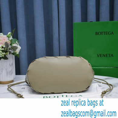 Bottega Veneta Point Intrecciato Leather Top Handle Medium Basket Bag Taupe 2021 - Click Image to Close