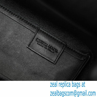Bottega Veneta Point Leather Top Handle Medium Bag Black 2021