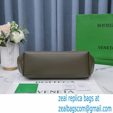 Bottega Veneta Point Leather Top Handle Medium Bag Camping Green 2021 - Click Image to Close