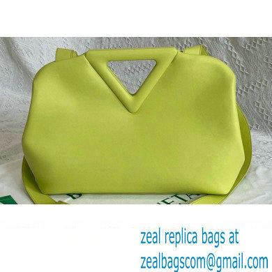 Bottega Veneta Point Leather Top Handle Medium Bag Light Green 2021 - Click Image to Close