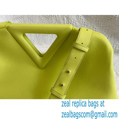 Bottega Veneta Point Leather Top Handle Medium Bag Light Green 2021 - Click Image to Close