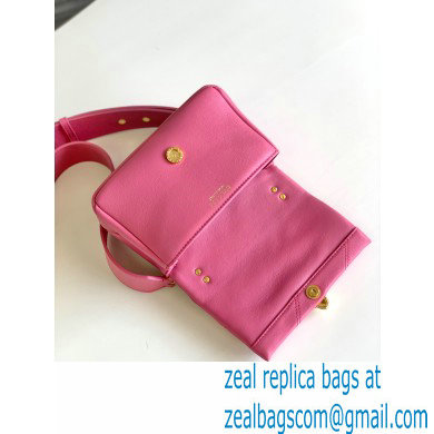 Bvlgari Serpenti Cabochon Crossbody Bag 18cm with Detachable Shoulder Strap Pink 2021 - Click Image to Close