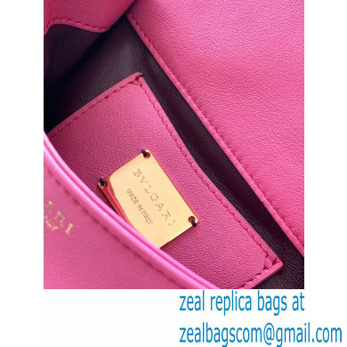 Bvlgari Serpenti Cabochon Crossbody Bag 18cm with Detachable Shoulder Strap Pink 2021