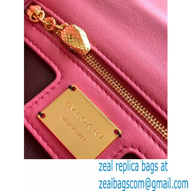 Bvlgari Serpenti Cabochon Crossbody Bag 22.5cm with Detachable Shoulder Strap Pink 2021